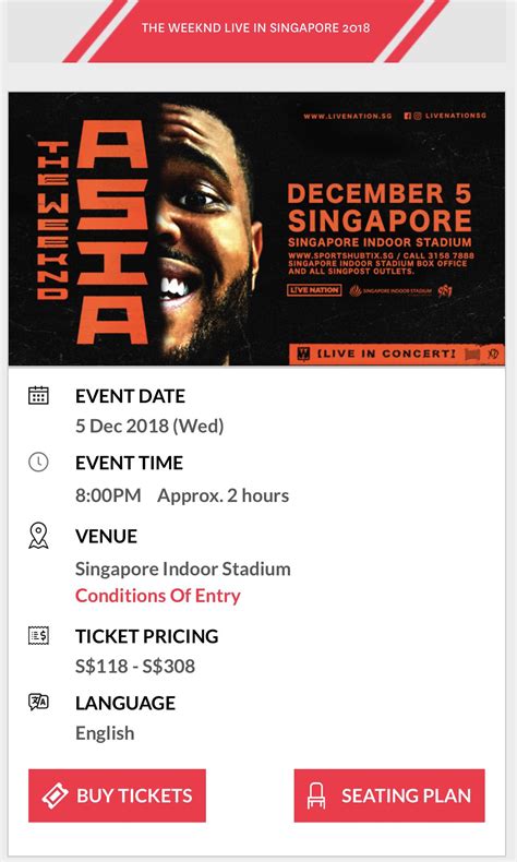 The Weeknd Concert, Tickets & Vouchers, Event Tickets on Carousell