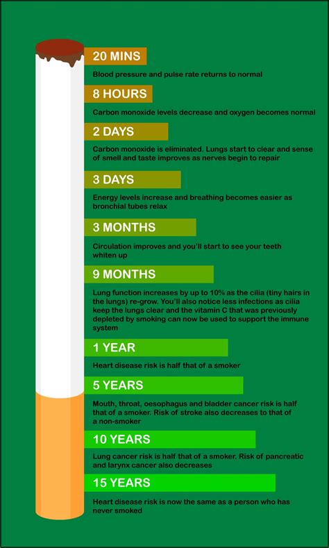 Smoking Quit Benefits Timetable - Timeline : Resume Template Collections #q3B9rXNAen