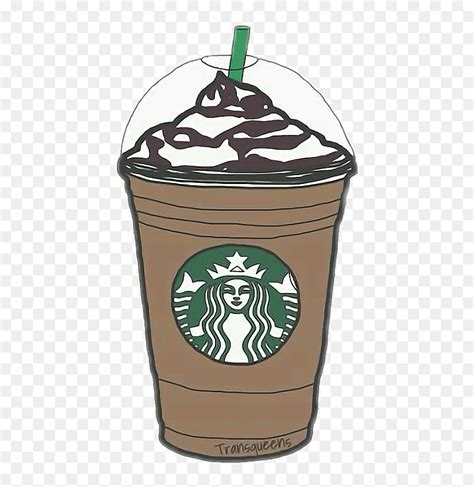 Coffee Tea Starbucks Latte - Cute Starbucks Drawings, HD Png Download - vhv