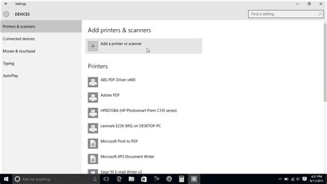 Printers and Scanners in Windows 10- Tutorial