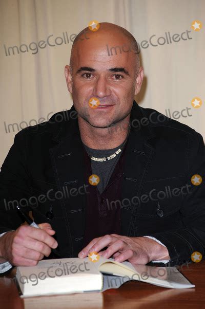 Photos and Pictures - Tennis star Andre Agassi signed copies of his ...