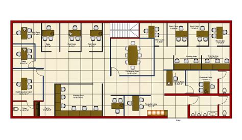 Architecture Office Furniture Layout Plan AutoCAD File - Cadbull