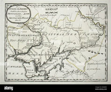 Map of Novorossiya in 1791 by Reilly 062 Stock Photo - Alamy