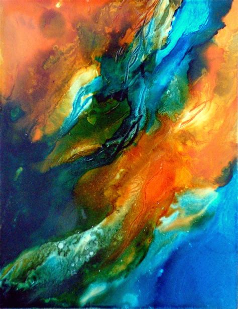 Blue And Orange Abstract Peinture Abstra, Painting by Holly Anderson ...