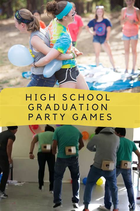School Party Games, High School Games, High School Parties, Graduation Party Games, Outdoor ...