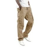 Cargo Pants for Men with Pockets Elastic-Waist Cargo Pants - Walmart.com