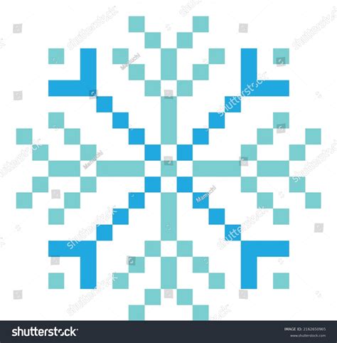 Pixel Art Snow Figures Games Applications Stock Vector (Royalty Free ...