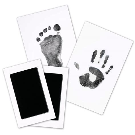 Amazon.com : 2-Pack Inkless Hand and Footprint Kit - Ink Pad for Baby Hand and Footprints - Dog ...