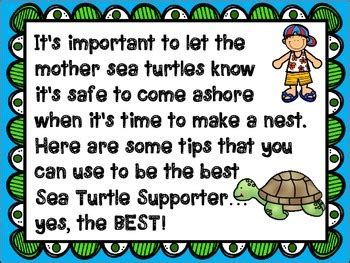 A+ Save the Sea Turtles Poem, Poster and Rubric by Regina Davis | TPT