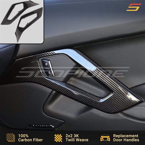 Scopione Carbon Fiber Door Handles Pulls for Aventador