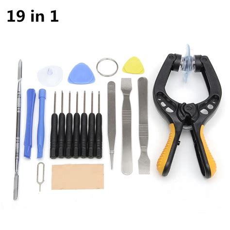 26 in 1 Mobile Phone Repair Tool Kit Spudger Pry LCD Screen Opening Plier Tool Screwdriver ...