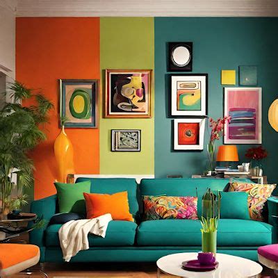 Not Afraid of Color - 4 Bright and Happy Living Room Ideas in 2024 | Green walls living room ...