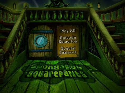 SpongeBob SquarePants | "Sea Stories" - DVD Menu - YouTube