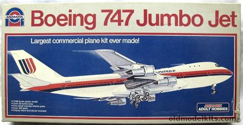 Entex 1/100 Boeing 747 Jumbo Jet - United Airlines (Anmark Issue), 7553