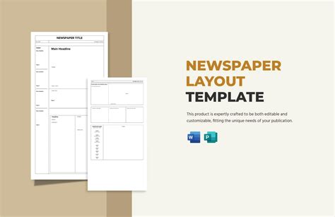 Newspaper Layout Template - Download in Word, Publisher | Template.net