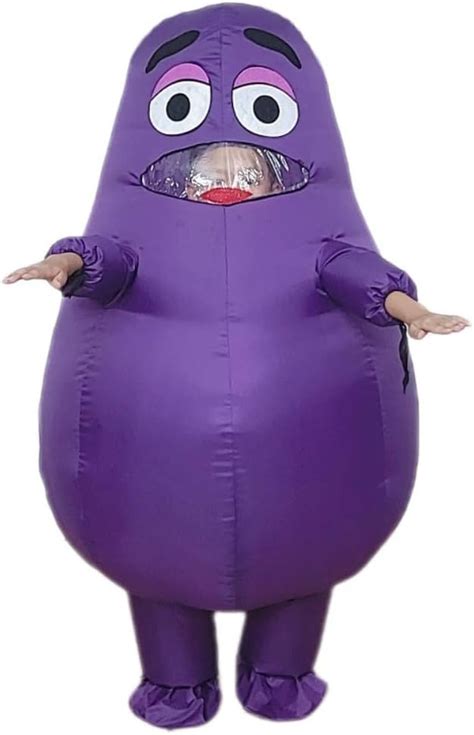 Grimace Costume Inflatable Suit Birthday Halloween Cosplay Mascot in 2024 | Halloween costumes ...