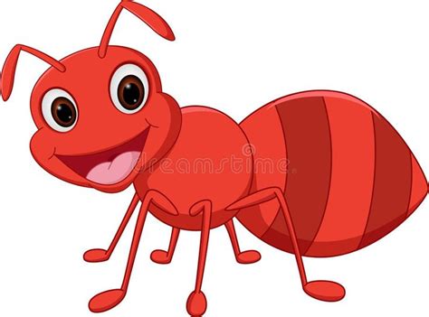 Happy ant cartoon. Illustration of Happy ant cartoon isolated on white ...