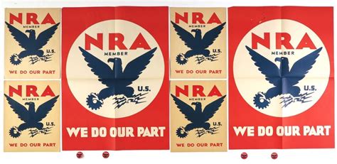 193: 5 PIECE NEW DEAL NRA POSTERS