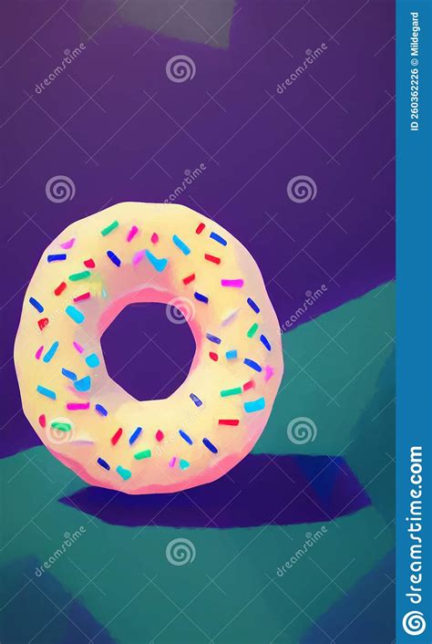 Low Poly Donut - Stylized Digital Art Stock Illustration - Illustration of artistic, fast: 260362226