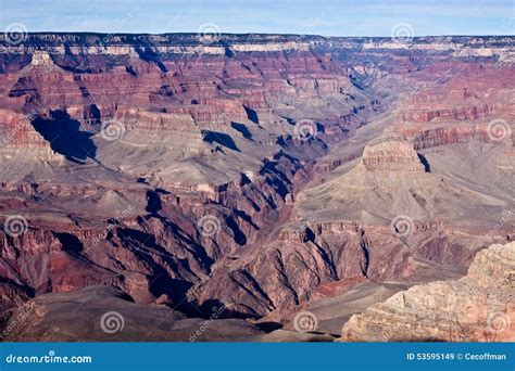 Depths of the Grand Canyon stock image. Image of mangled - 53595149