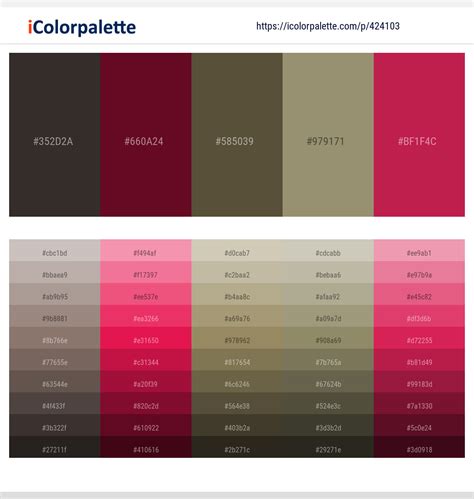 95 Latest Color Schemes with Maroon And Gray Color tone combinations ...