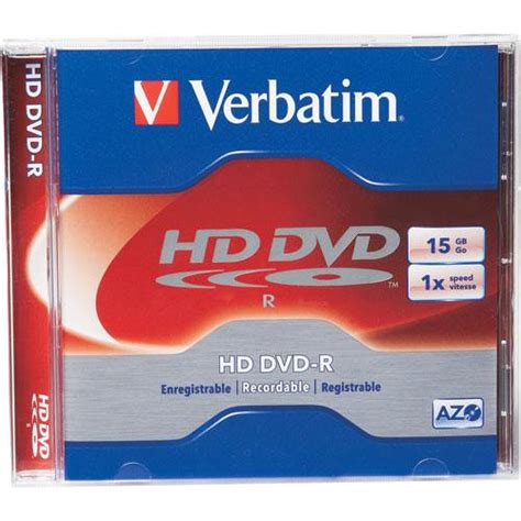 Verbatim 15GB HD DVD-R Recordable Disc in Jewel Case 95359 B&H