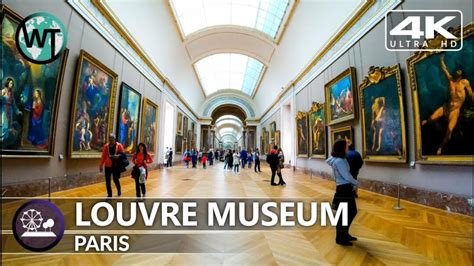 4K Virtual Tour - Inside Louvre Museum Paris, Mona Lisa - (Part 1) 🇫🇷 ...