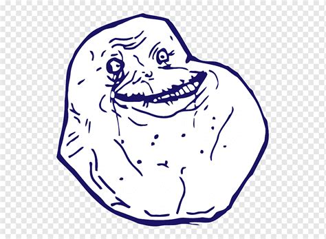 Forever Alone Face Transparent Background