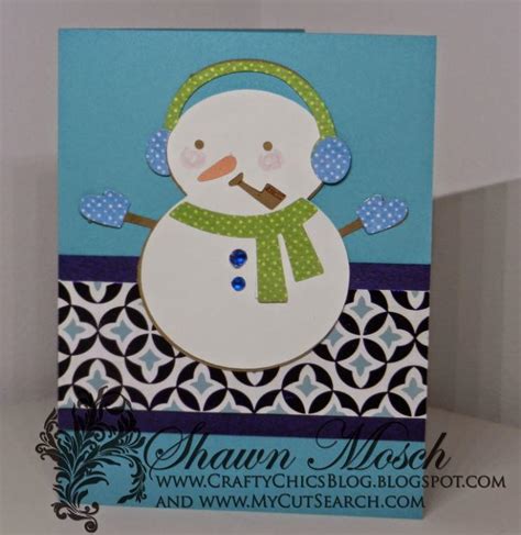 Snuggly Snowman DIY Christmas Card | AllFreeChristmasCrafts.com