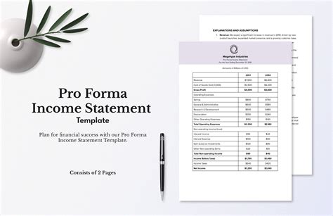 Pro Forma Income Statement Template in Word, PDF, Google Docs - Download | Template.net