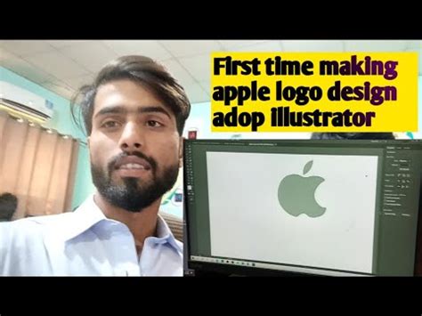 first time making Apple logo design-Adop illustrator-sharjeel vlogs ...