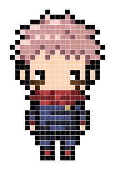 Anime Pixel Patterns for Perler Fuse Beads - Jujutsu Kaisen Perler Bead Art