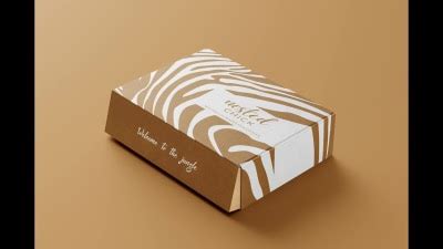 A Kraft Box Packaging Design, Eco-Friendly Packaging, Product Packaging ...