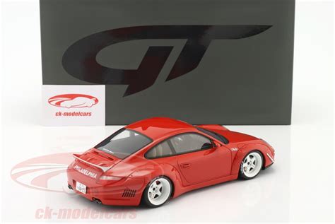 GT-SPIRIT 1:18 Porsche 911 RWB Rauh-Welt Body Kit Aka Phila 2021 rouge GT874 modèle voiture ...