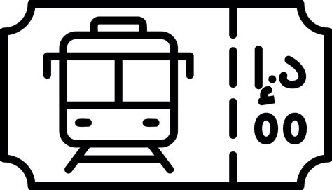 Train Ticket Vector Icon 20488156 Vector Art at Vecteezy