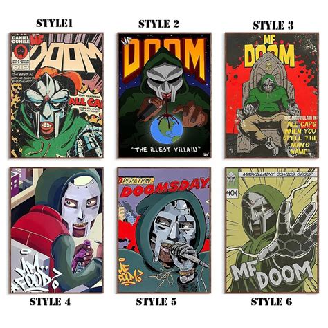 MF Doom Poster Music Album Cover Posters - Etsy