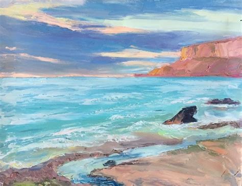 Seascape Original Oil Painting Canvas Landscape Marina | Etsy