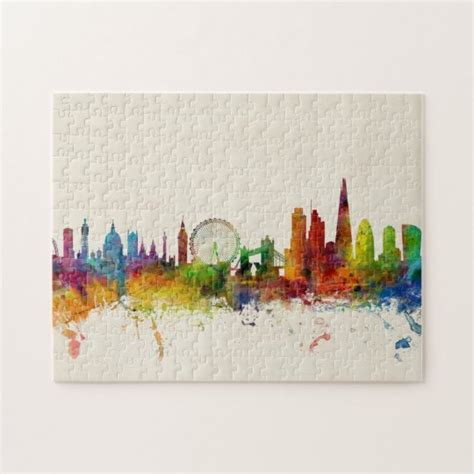 London England Skyline Jigsaw Puzzle | Zazzle.com