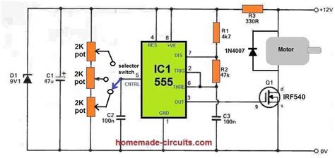 5 Simple DC Motor Speed Controller Circuits Explained – Homemade Circuit Projects