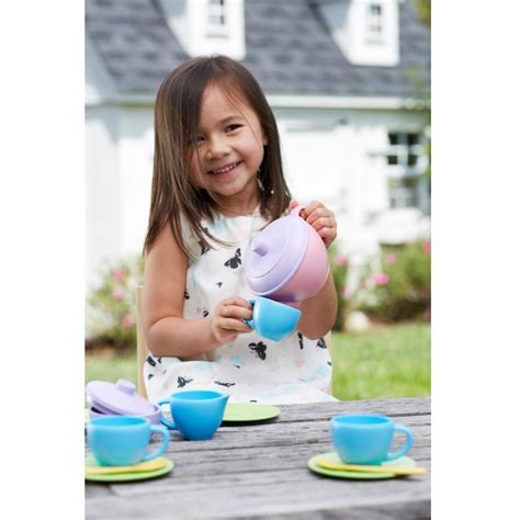 Green Toys Tea Set | Play Food and Kitchen