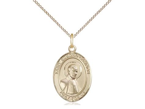 14K Gold Filled Saint Edmund Campion Medal on 20 Inch Gold Filled Chain ...