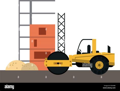 Construction compact vehicle Stock Vector Image & Art - Alamy