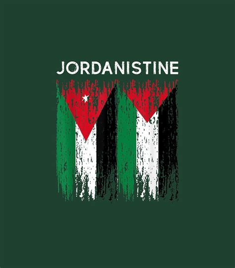 Jordanian and Palestinian flag Jordan and palestine unity Digital Art by Mario Sienna - Fine Art ...