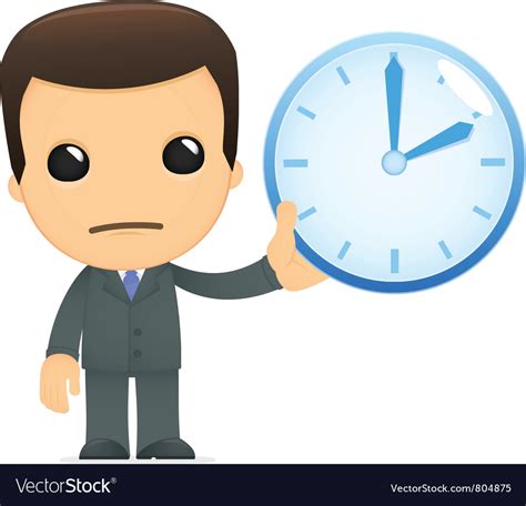 Funny cartoon boss Royalty Free Vector Image - VectorStock