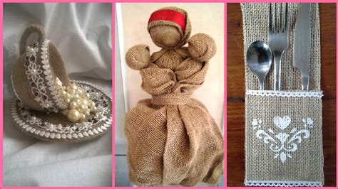 Latest beautiful jute craft ideas - YouTube