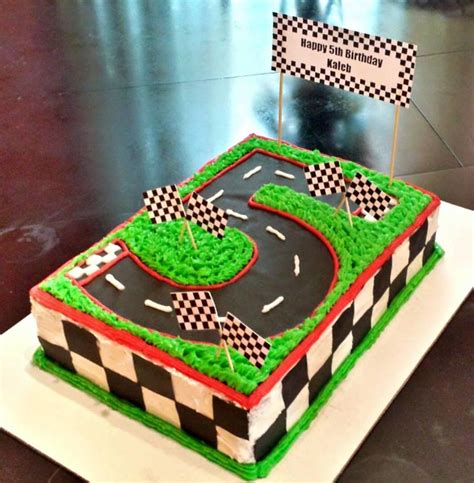 Number 5 Race Track Cake - CakeCentral.com