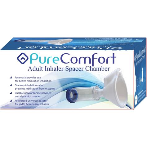 Pure Comfort Adult Inhaler Spacer Chamber - 50/case - NDC# 50027-0494-41 - Durable Health ...