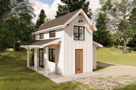 Plan 62571DJ: Teeny Tiny House Plan with Bedroom Loft | Tiny house ...