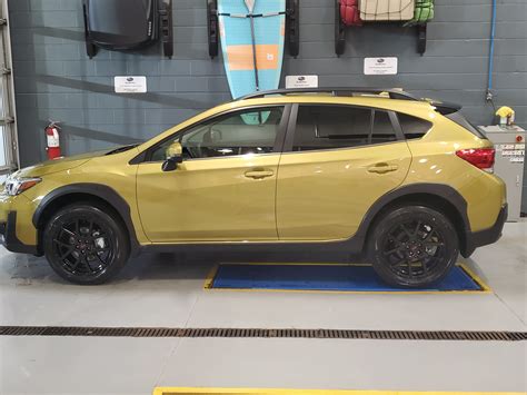 2021 Plasma yellow with factory Upgraded Wheels | Subaru Crosstrek and XV Forums