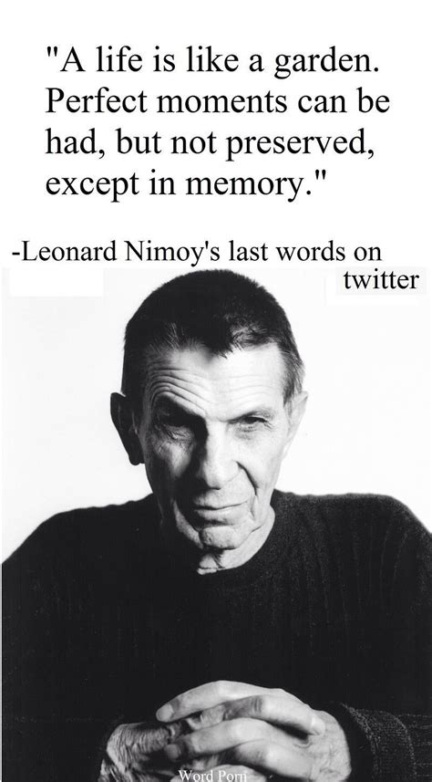 Pin by Anita Lerose on Words..... | Star trek quotes, Leonard nimoy, Words